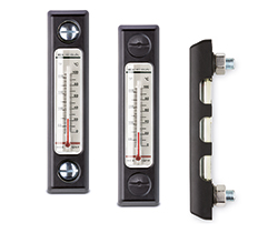 HCX/T-AR-PT-Level indicators with thermometer and protection frame